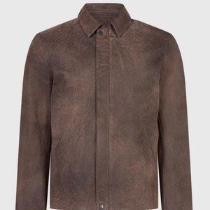 John Varvatos Plumwood Leather Jacket 50 EU